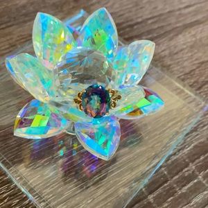 solid 10k gold ring size 7 with Caribbean Topaz 🌈